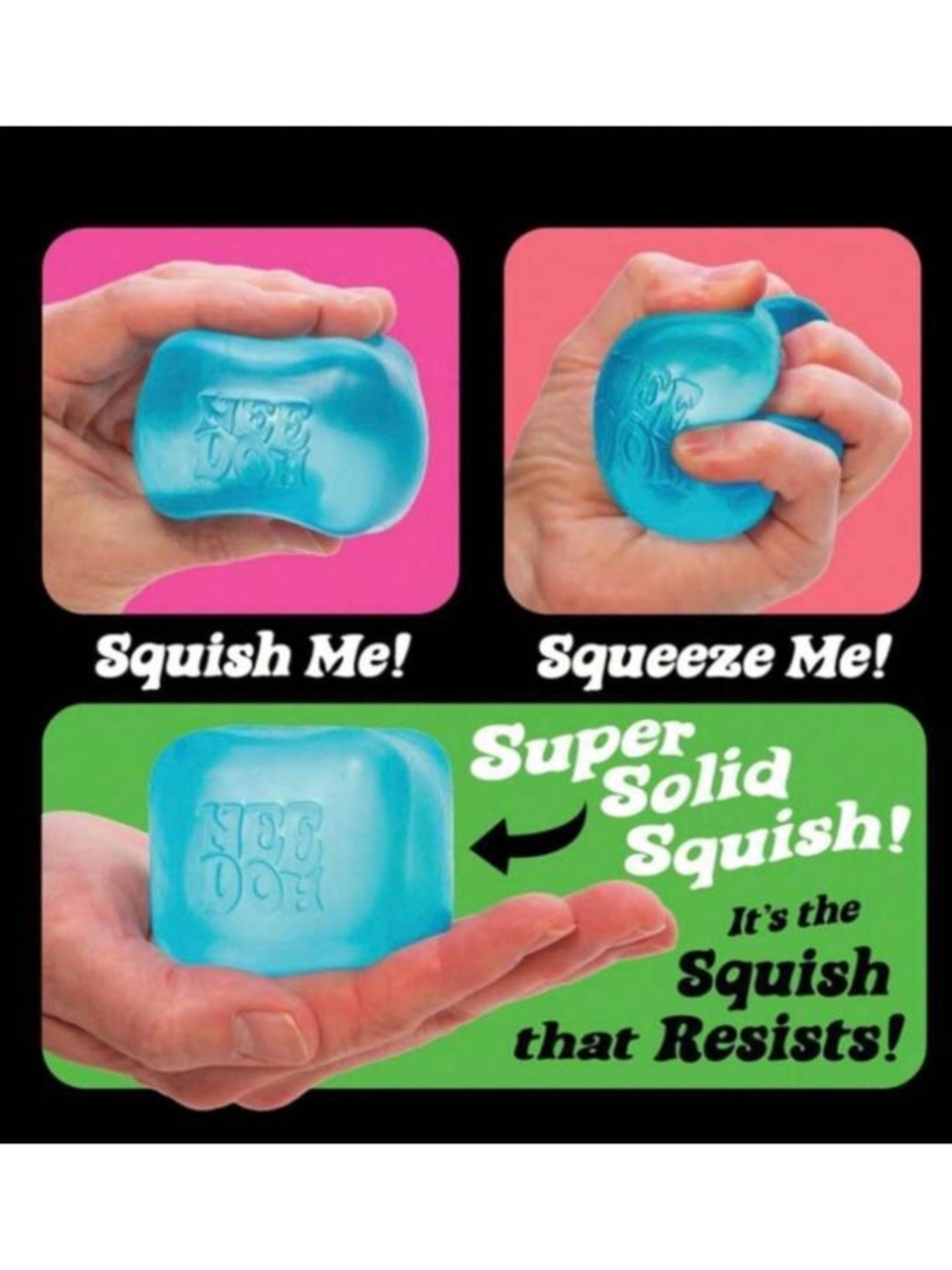 PURPLE Schylling NeeDoh Nice Cube Sensory Fidget Squish Toy Blue 2.25" Authentic - Picture 2 of 5
